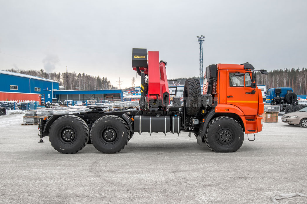 Седельный тягач с КМУ ИМ-320-04 УСТ 5453 Камаз 43118-50