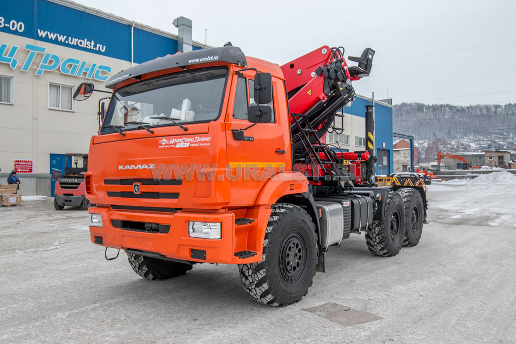 Седельный тягач с КМУ ИМ-320-04 УСТ 5453 Камаз 43118-50