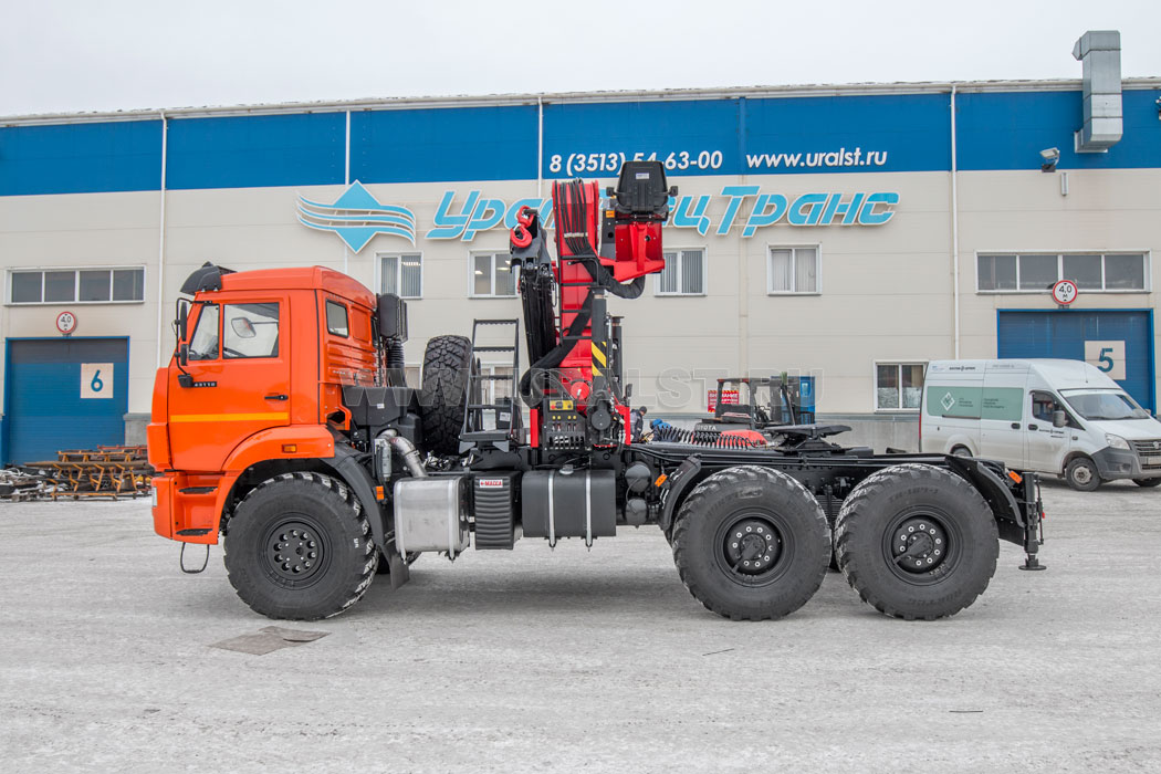 Седельный тягач с КМУ ИМ-320-04 УСТ 5453 Камаз 43118-50