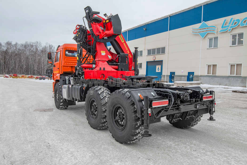 Седельный тягач с КМУ ИМ-320-04 УСТ 5453 Камаз 43118-50