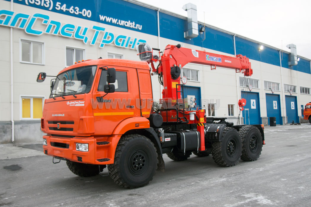 Седельный тягач Камаз 53504-46 с КМУ KANGLIM