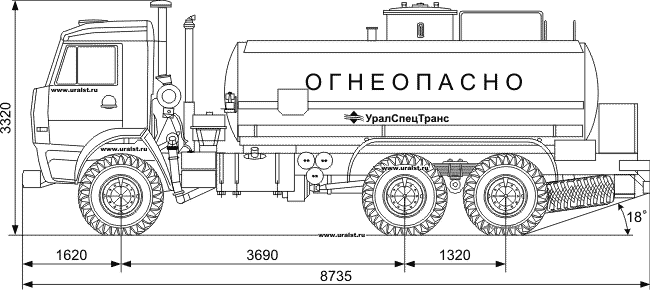 Автоцистерна 66062-10-13 КАМАЗ