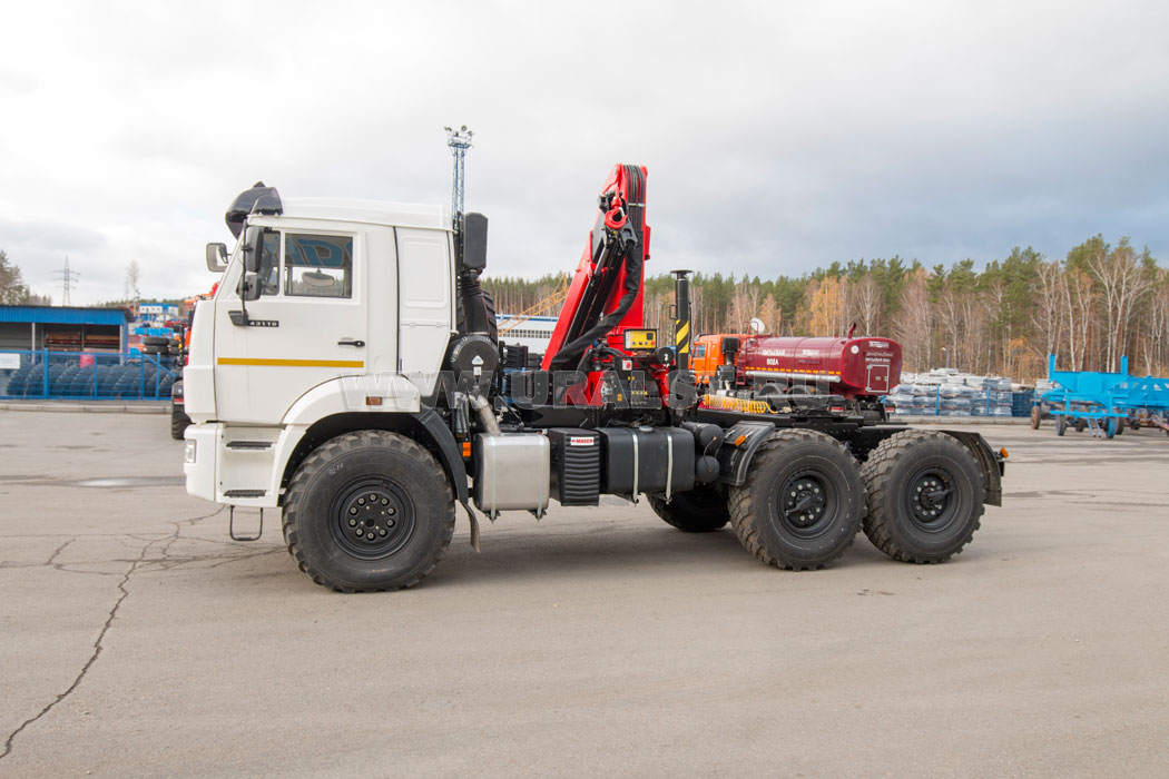 Седельный тягач с КМУ ИМ-150N УСТ 5453 Камаз 43118