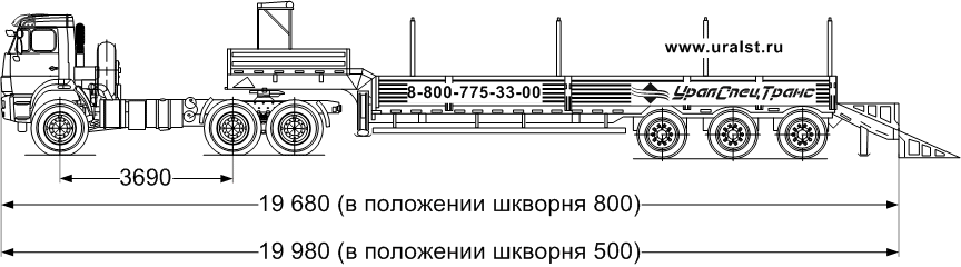 ППТ 26-32-11КБ УСТ 9465, уголковые трапы+Камаз