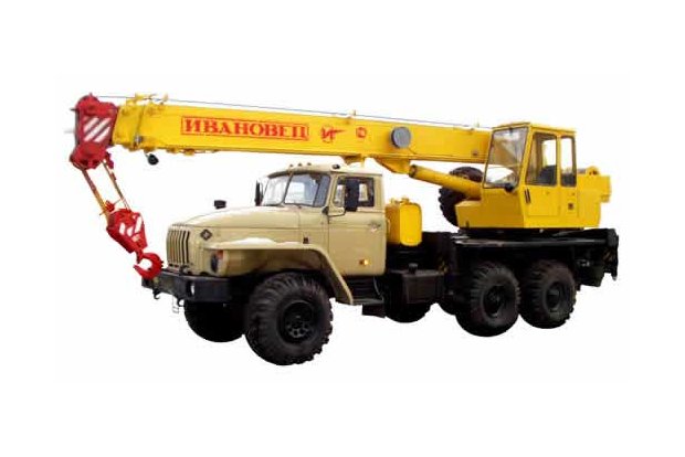 КРАН АВТОМОБИЛЬНЫЙ ИВАНОВЕЦ КС 35714-2 на базе шасси автомобиля Урал 5557