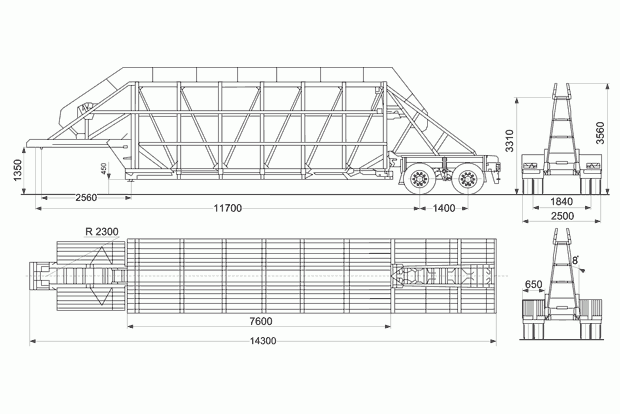 Полуприцеп панелевоз