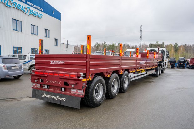 Полуприцеп тяжеловоз (трал) ППТ 45-32-12 УКБФ BPW УСТ 9465 съёмные трапы ССУ 1500