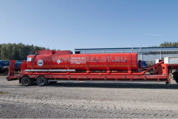 Контейнер-цистерна КЦ-25У на санях УСТ 94653А