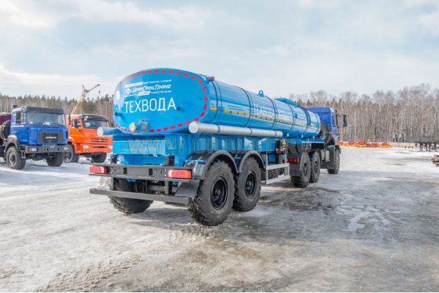 Полуприцеп цистерна для технической воды ППЦТВ 17Т-21 ПТ BPW УСТ 9465 рамная, термос