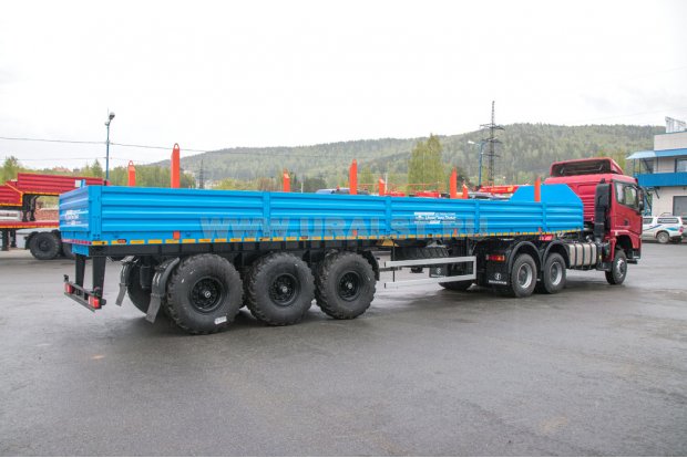 Седельный тягач SHACMAN (ШАКМАН) SX42586V385 + Полуприцеп бортовой ППБ 30Б-32-12К УСТ 9465