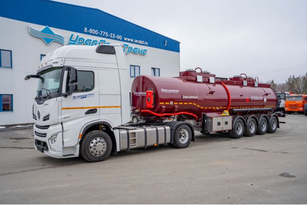 Полуприцеп цистерна для ГСМ ППЦ 32К-42ЛЛ-4 BPW SEVEREST высота ССУ 1150 мм