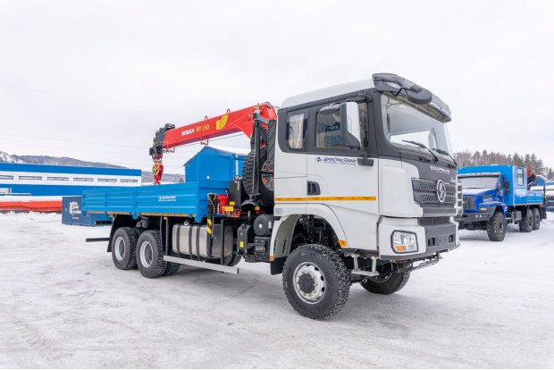 Бортовой автомобиль УСТ 5453 с КМУ ИТ-150 SHACMAN (ШАКМАН) SX32586V385 (6х6)