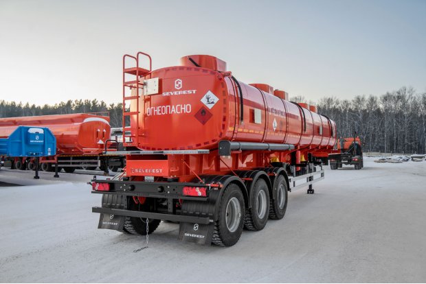 Бензовоз рамный ППЦ 40П-31Д-3 прямая рама 5 мм