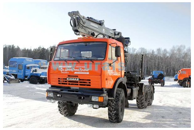 Седельный тягач Камаз с КМУ СФ-85С