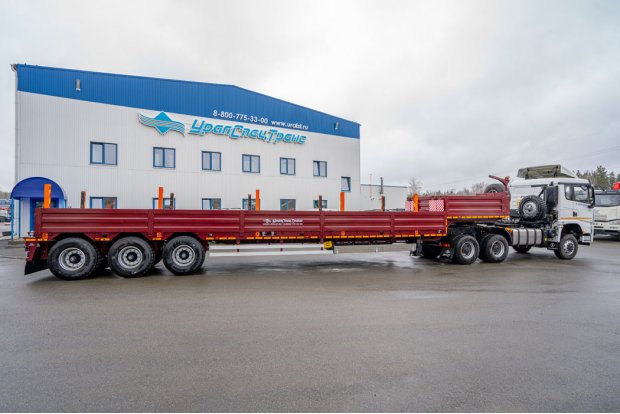 Полуприцеп тяжеловоз (трал) ППТ 45-32-12 УКБФ BPW УСТ 9465 съёмные трапы ССУ 1500