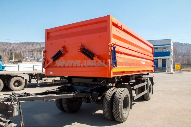 Прицеп самосвальный ПС 12-21Д-17 c разложенными боковыми бортами