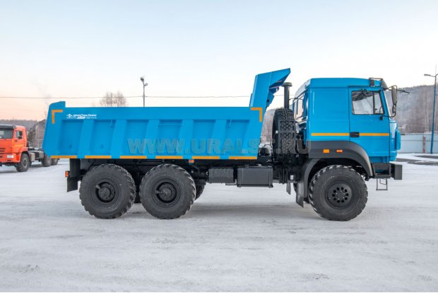 Самосвал Урал 55571-3121-80Е5Ф25 задний борт, бескапотная, сп.м