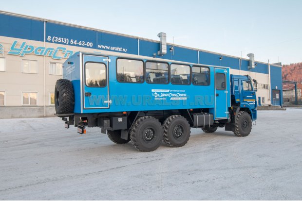 Автобус вахтовый 28+2 комфорт УСТ 54535P Камаз 43118-RR, сп.м
