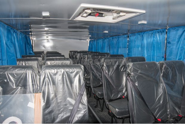 Салон вахтового автобуса