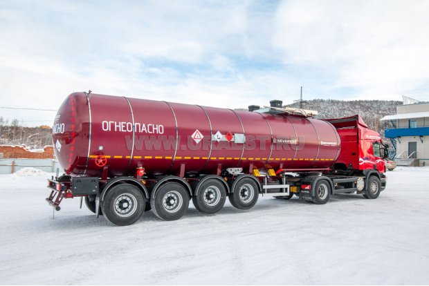 Полуприцеп цистерна ППЦБ 30ТК-42ЛЛ SAF SEVEREST высота ССУ 1150 мм