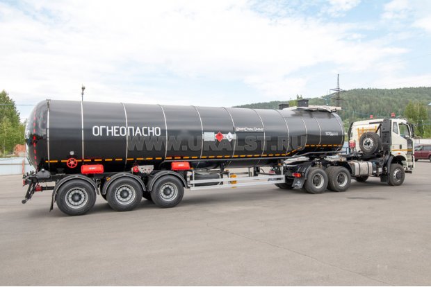 Полуприцеп цистерна ППЦН 38КТ-32Т УСТ + Седельный тягач FAW 3250 (6х6)