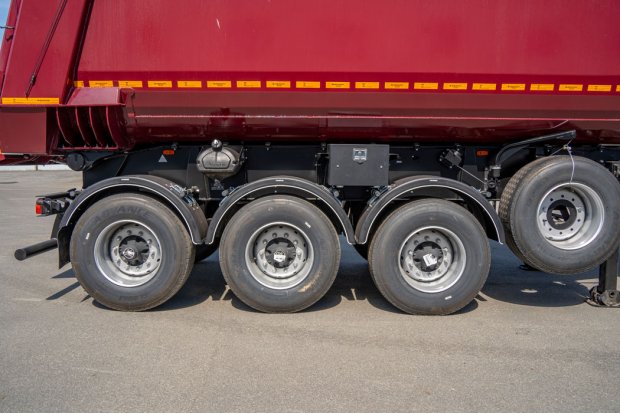 Оси полуприцепа, передняя подъемная ось