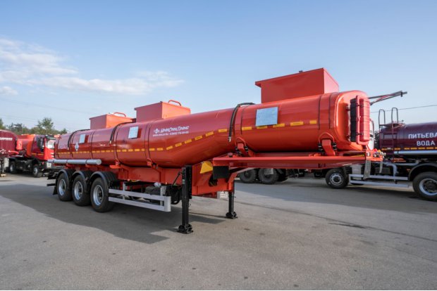 Полуприцеп цистерна для ГСМ (бензовозы) рамные ППЦ 28-32-3Н УСТ 9465 рамная, насос, пневмоподвеска CCУ 1415