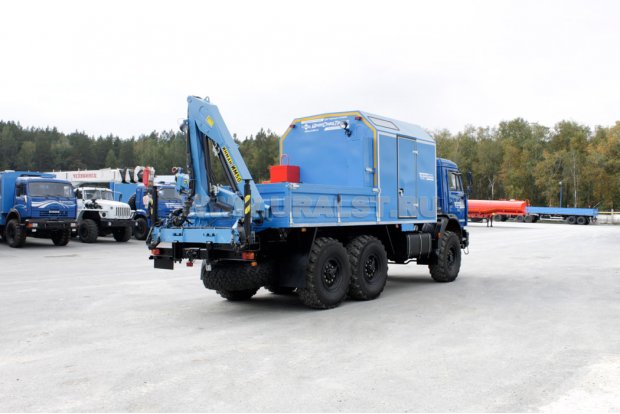 Агрегат наземного ремонта водоводов Камаз 43118 с КМУ ИМ-55