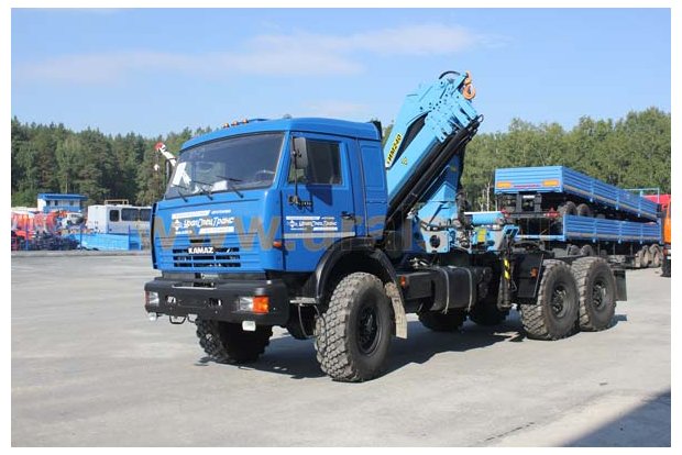 Седельный тягач Камаз 43118 с краном-манипулятором ИМ-240-04