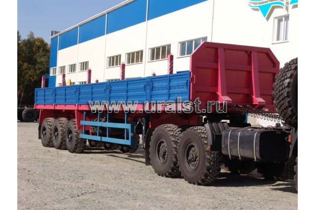 полуприцеп бортовой с раздвижными кониками