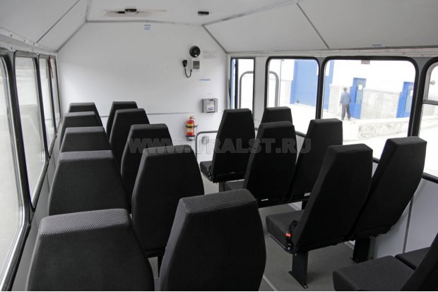 Салон вахтового автобуса