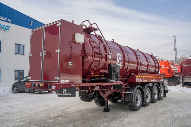 Полуприцеп вакуумный ППЦВ 25+1-42ЛЛ-ОД рамная