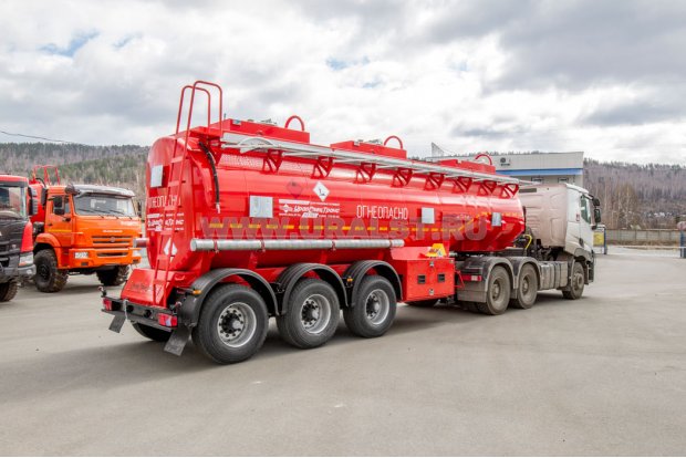 Полуприцеп цистерна ППЦ 26К-32-3Н BPW УСТ 9465 безрамная, пневмоподвеска