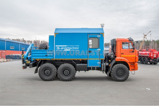 Передвижная авторемонтная мастерская ПАРМ с КМУ ИМ-25 УСТ 5453 Камаз 43118-50