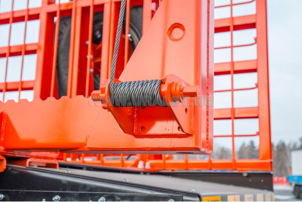 Механическая лебедка увязки леса