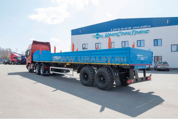 Седельный тягач SHACMAN SX42584V324 + Полуприцеп бортовой ППБ 20Б-21-12К