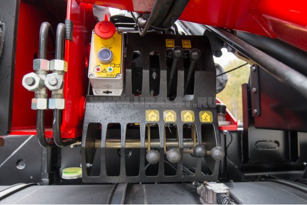 Управление краном манипулятором и опорами