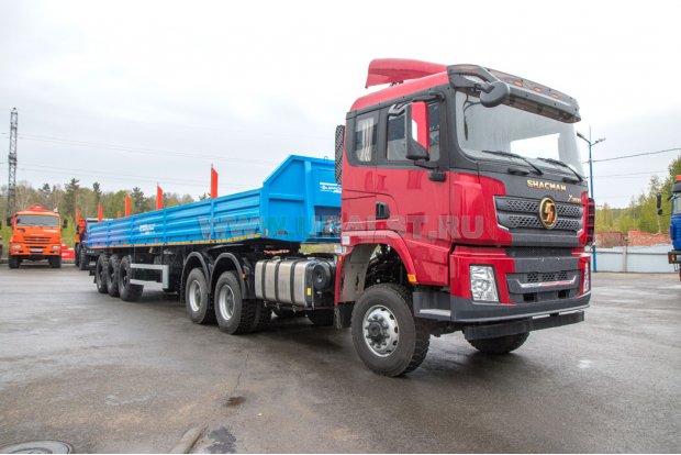 Автопоезд Седельный Тягач SHACMAN (ШАКМАН) SX42586V385 + ППБ 35Б-31-12К