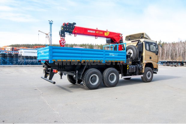  Бортовой автомобиль с КМУ ИТ-150 на SHACMAN (ШАКМАН) 6х6