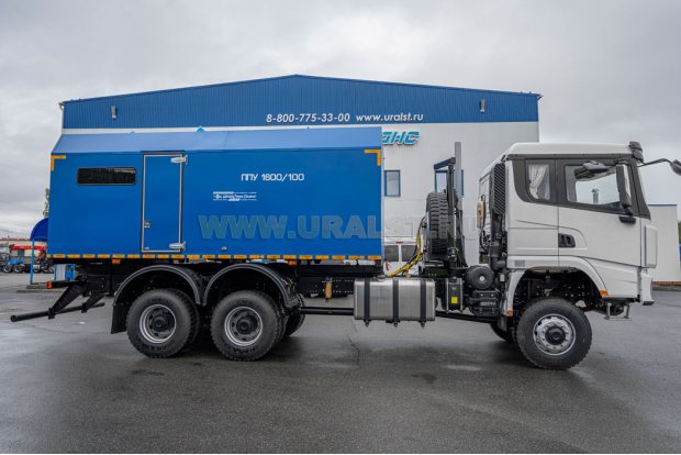 Передвижная парогенераторная установка ППУ 1600/100  УСТ 5453 SHACMAN SX32586V385 6х6, база 4575мм насос Kopper Pumps