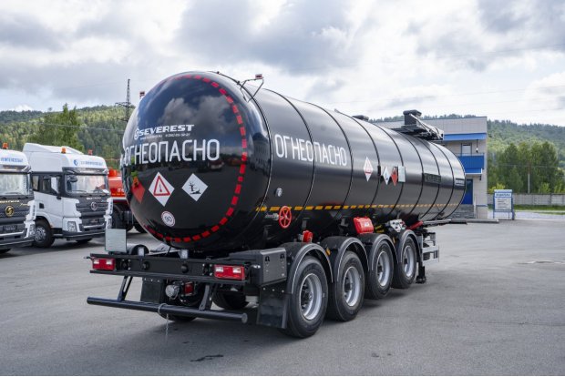 Полуприцеп цистерна битумовоз ППЦБ 32ТК-42ЛЛ SEVEREST высота ССУ 1150 мм