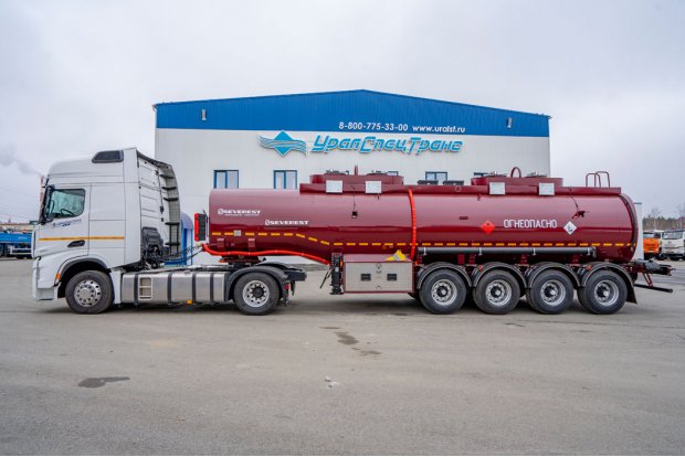 Полуприцеп цистерна для ГСМ ППЦ 32К-42ЛЛ-4 BPW SEVEREST высота ССУ 1150 мм