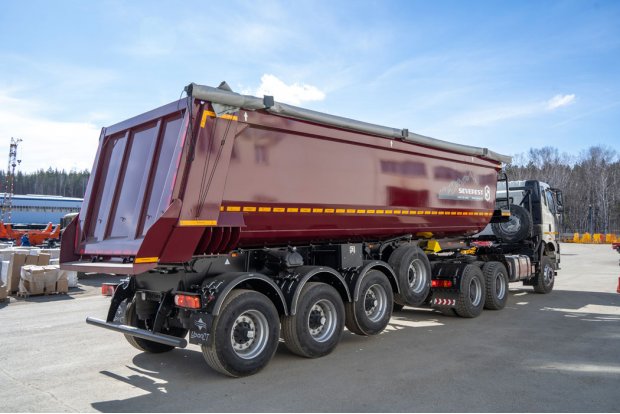 Полуприцеп самосвал ППС 34-32Л BPW SEVEREST высота ССУ 1300 мм оси 12 тн