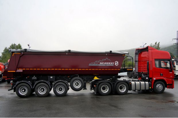 Седельный тягач SHACMAN (ШАКМАН) SX42584V324+ППС 34-32Л BPW SEVEREST 