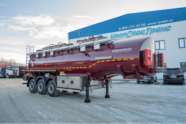 Полуприцеп-цистерна ППЦ 30К-32Л-5Р SEVEREST высота ССУ 1250 мм, дисковые тормоза, рекуперация