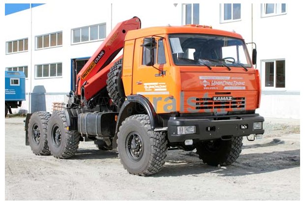 Седельный тягач Камаз с КМУ Palfinger РK-15500