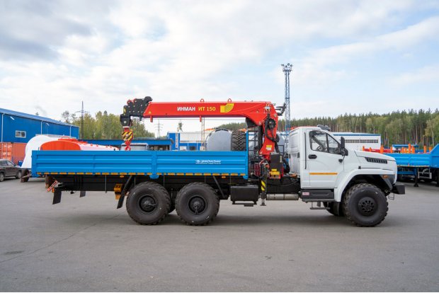 Автомобиль бортовой с КМУ ИТ-150 (тросовый) УСТ 5453 Урал NEXT 4320-72Е5