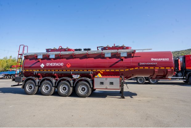 Полуприцеп-цистерна ППЦ 32К-42ЛЛ-4Р SEVEREST высота ССУ 1150 мм, рекуперация, дисковые тормоза