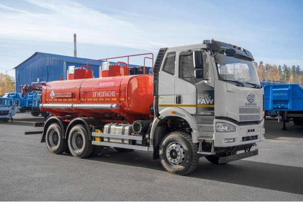 Автотопливозаправщик АТЗ 11-2Б УСТ 5453 FAW 3250 (6х4) КБ 3800 ДОПОГ