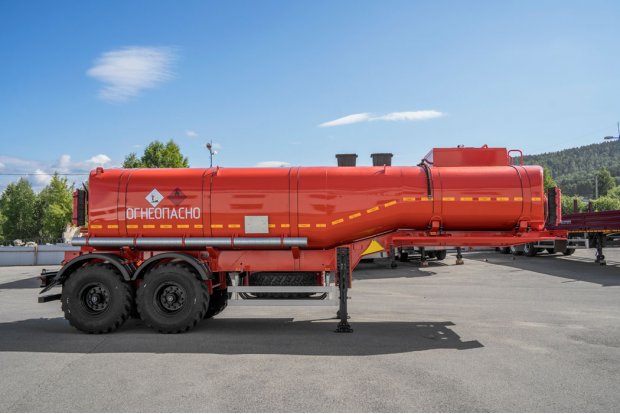 Полуприцеп цистерна для нефти (нефтевозы) ППЦН 20Т-21 ПТ УСТ 9465 рамная, термос ССУ 1550 